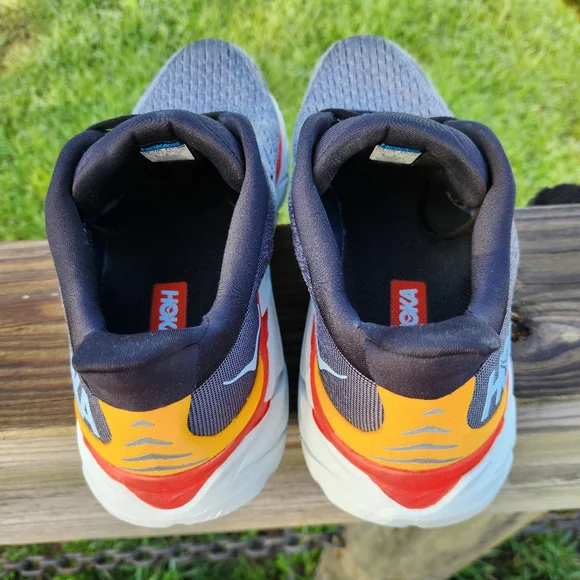 SOLD!! HOKA Men's Clifton 8 Gray Road Running/Walking Sneakers Shoes Size 11 D - Picture 11 of 16